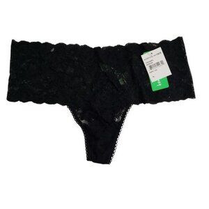 NWT Honeydew Lady in Lace Thong‎ in black Size XL